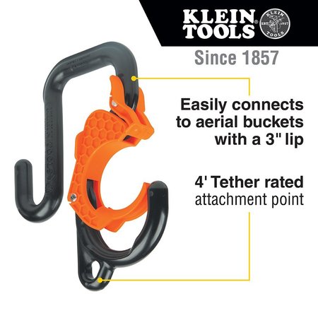 Klein Tools 3-Inch Gated Bucket Hook 5144LG3